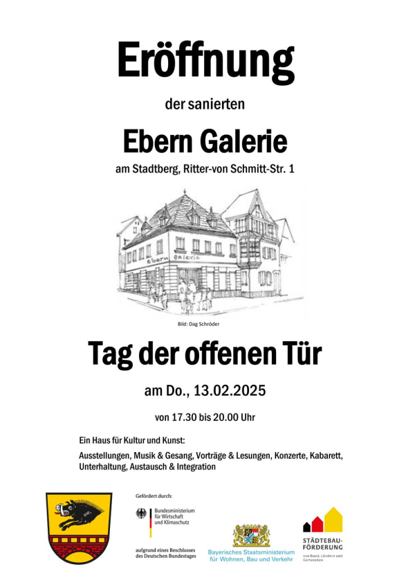 offizielle Er&ouml;ffnung der Ebern Galerie