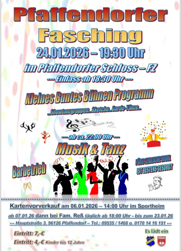 Pfaffendorf feiert Fasching