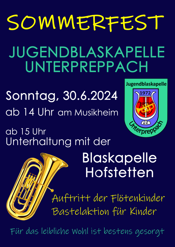 Sommerfest der Jugendblaskapelle Unterpreppach