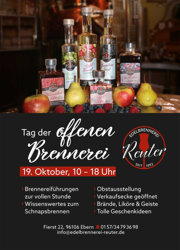 Brennerei Reuter &ouml;ffnet ihre T&uuml;ren