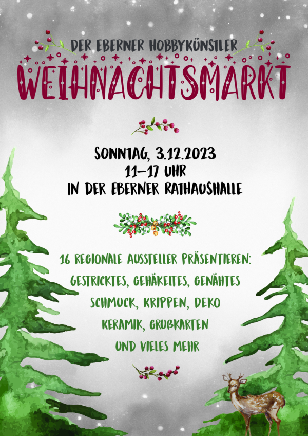 Hobbyk&uuml;nstlermarkt in der Rathaushalle