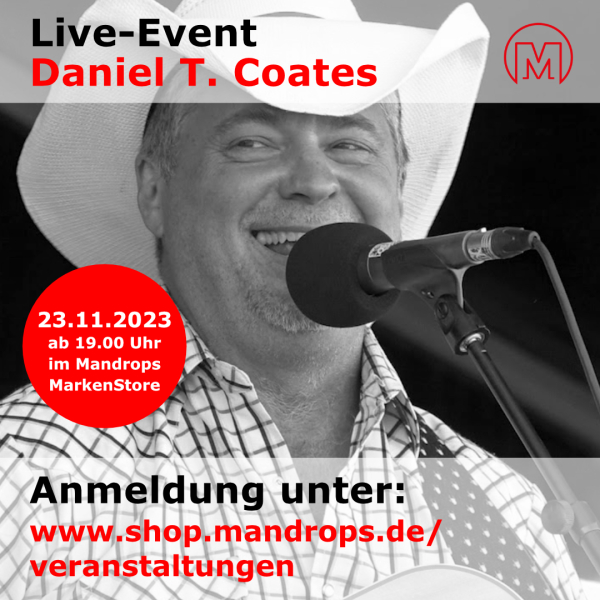 Daniel T. Coates live im Mandrops Markenstore