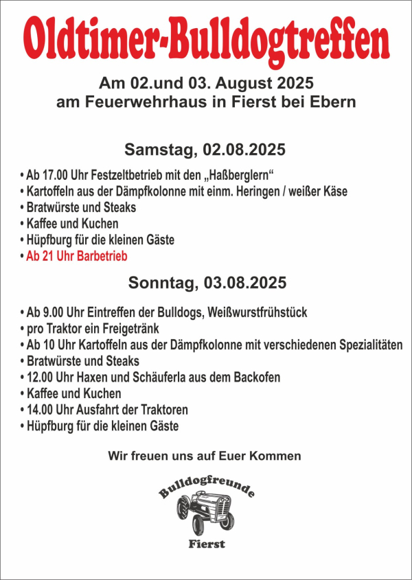 Oldtimer Bulldogtreffen in Fierst