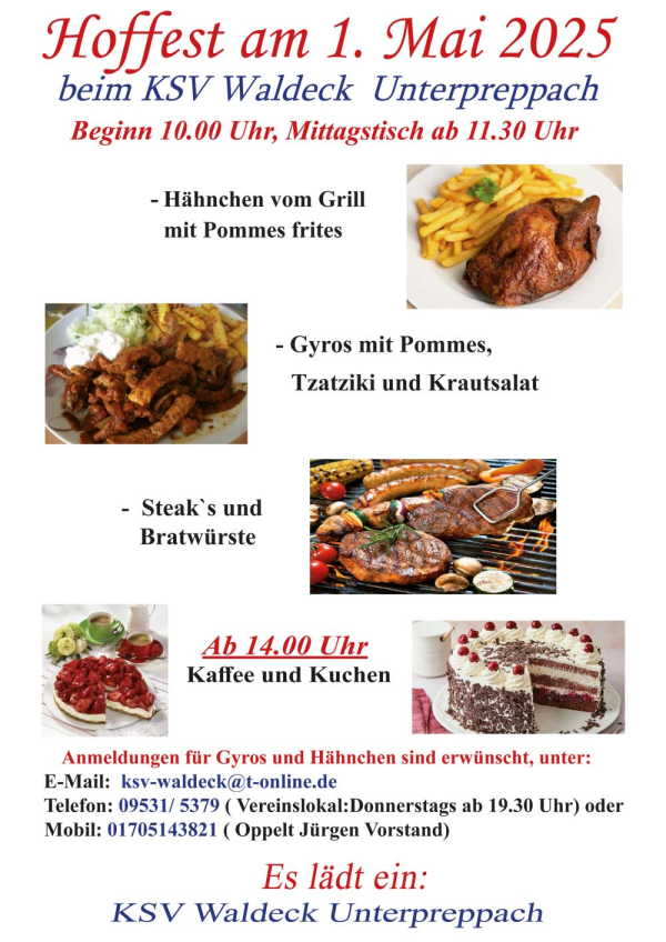 Hoffest beim KSV Waldeck in Unterpreppach