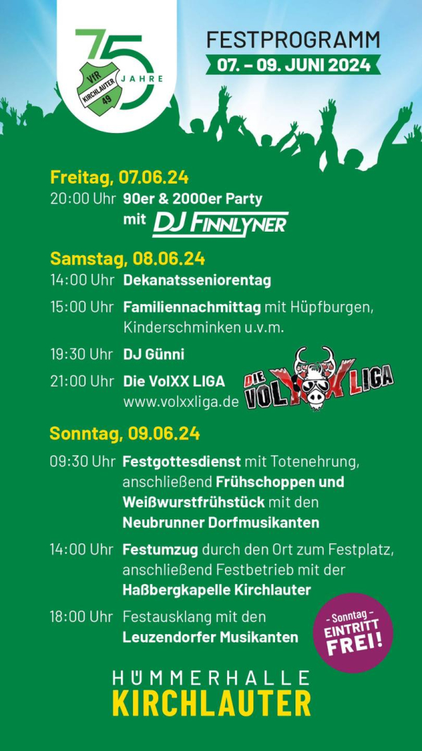 VfR Kirchlauter feiert gro&szlig;es Jubil&auml;um