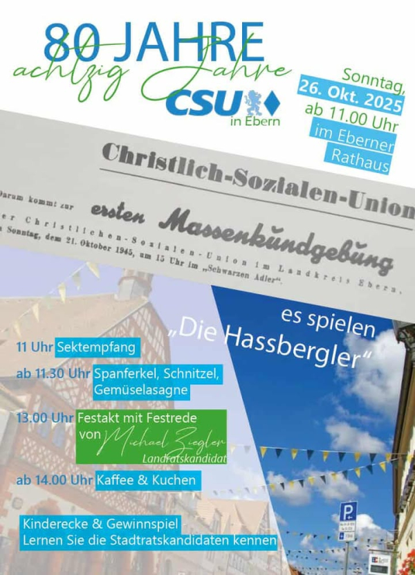 80 Jahre CSU in Ebern