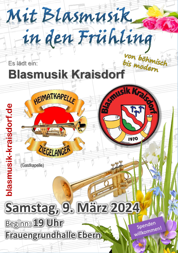 Mit Blasmusik in den Fr&uuml;hling