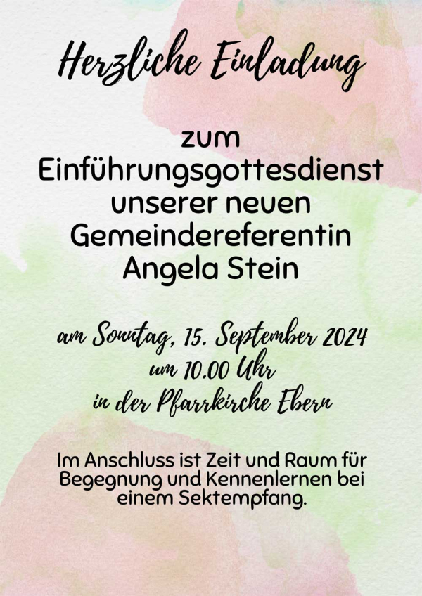 Einf&uuml;hrungsgottesdienst der neuen Gemeindereferentin