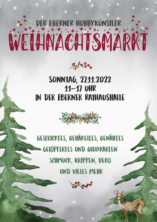 Hobbyk&uuml;nstlermarkt am Eberner Weihnachtsmarkt