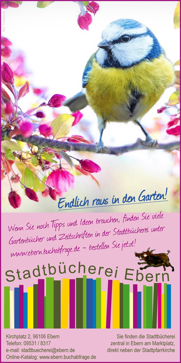 B&uuml;cher rund um den Garten in der Stadtb&uuml;cherei