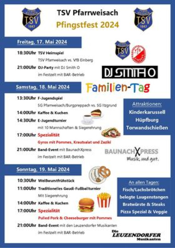 Pfingstfest beim TSV Pfarrweisach