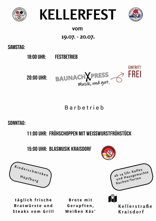 Kellerfest in Kraisdorf
